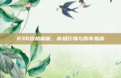 R36价格解析,市场行情与购车指南