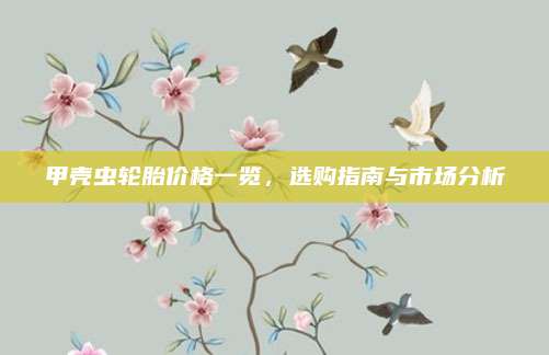 甲壳虫轮胎价格一览，选购指南与市场分析