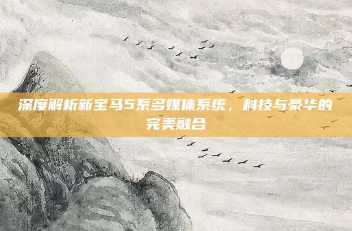 深度解析新宝马5系多媒体系统,科技与豪华的完美融合