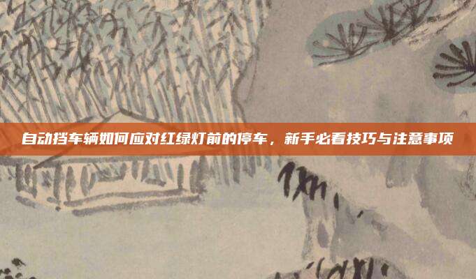 自动挡车辆如何应对红绿灯前的停车，新手必看技巧与注意事项