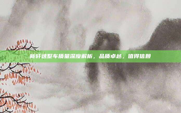 新轩逸整车质量深度解析，品质卓越，值得信赖