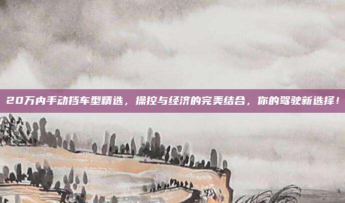 20万内手动挡车型精选，操控与经济的完美结合，你的驾驶新选择！