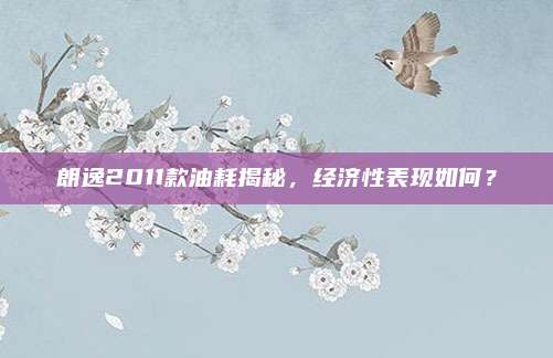 朗逸2011款油耗揭秘,经济性表现如何?
