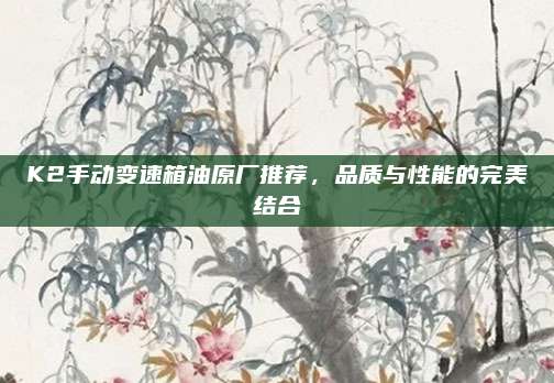 K2手动变速箱油原厂推荐,品质与性能的完美结合
