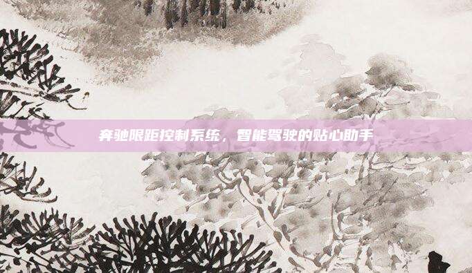 奔驰限距控制系统,智能驾驶的贴心助手