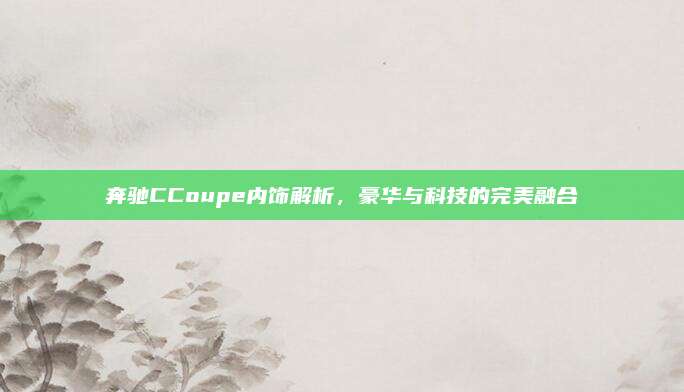 奔驰CCoupe内饰解析,豪华与科技的完美融合