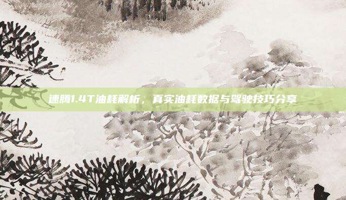 速腾1.4T油耗解析,真实油耗数据与驾驶技巧分享