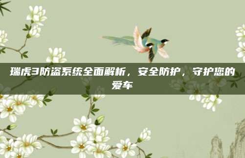 瑞虎3防盗系统全面解析,安全防护,守护您的爱车
