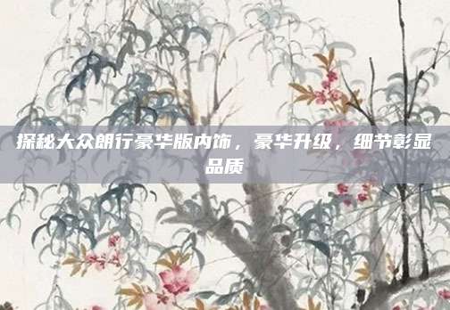探秘大众朗行豪华版内饰，豪华升级，细节彰显品质