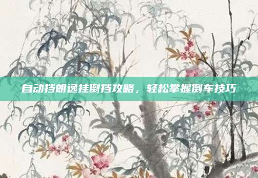 自动挡朗逸挂倒挡攻略,轻松掌握倒车技巧