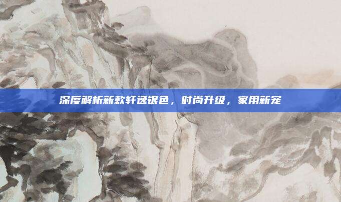 深度解析新款轩逸银色,时尚升级,家用新宠
