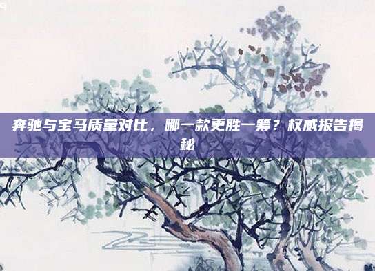 奔驰与宝马质量对比，哪一款更胜一筹？权威报告揭秘