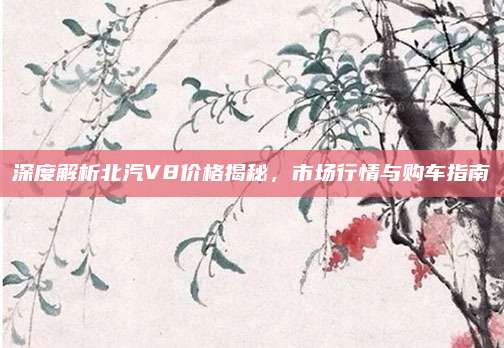 深度解析北汽V8价格揭秘,市场行情与购车指南