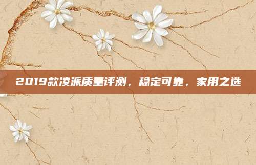 2019款凌派质量评测,稳定可靠,家用之选