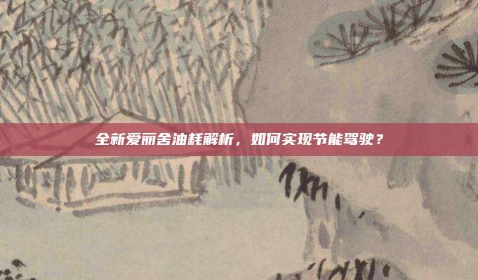 全新爱丽舍油耗解析,如何实现节能驾驶?