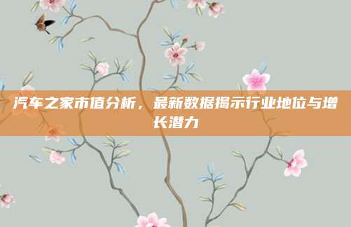 汽车之家市值分析，最新数据揭示行业地位与增长潜力