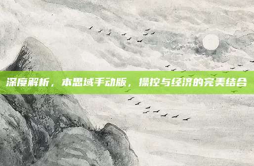深度解析,本思域手动版,操控与经济的完美结合