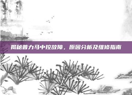 揭秘普力马中控故障,原因分析及维修指南