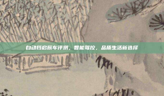 自动挡启辰车评测,智能驾控,品质生活新选择