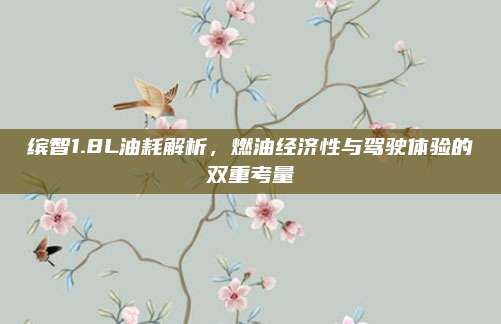 缤智1.8L油耗解析,燃油经济性与驾驶体验的双重考量