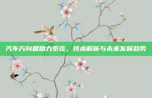 汽车方向盘助力系统，技术解析与未来发展趋势
