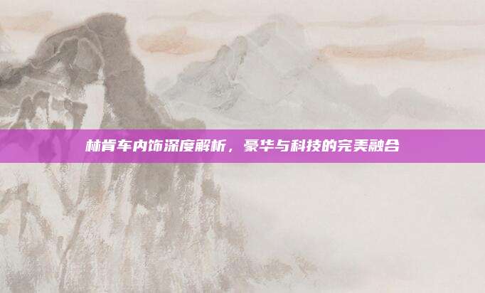 林肯车内饰深度解析，豪华与科技的完美融合