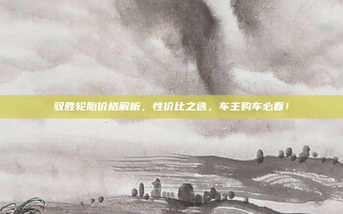 驭胜轮胎价格解析，性价比之选，车主购车必看！