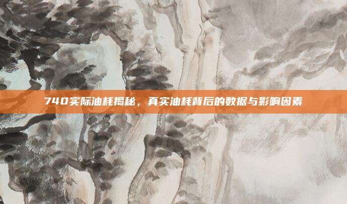 740实际油耗揭秘，真实油耗背后的数据与影响因素