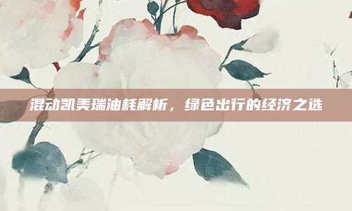 混动凯美瑞油耗解析，绿色出行的经济之选