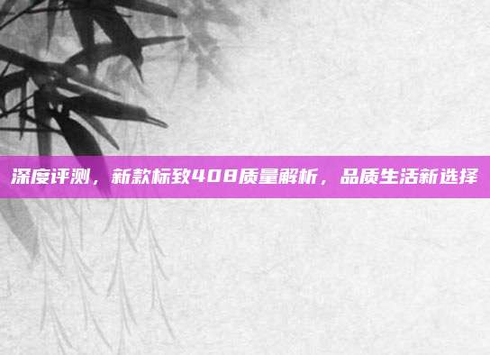 深度评测，新款标致408质量解析，品质生活新选择