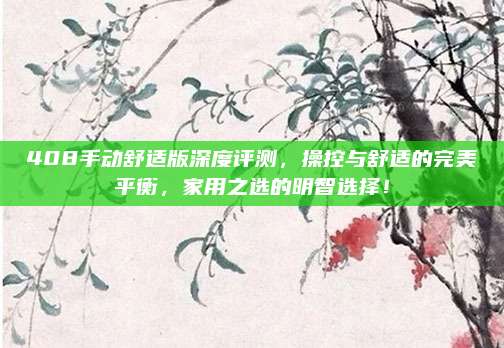 408手动舒适版深度评测，操控与舒适的完美平衡，家用之选的明智选择！
