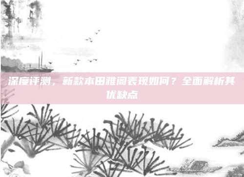 深度评测,新款本田雅阁表现如何?全面解析其优缺点
