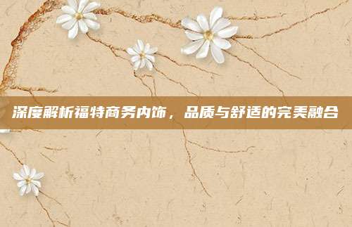 深度解析福特商务内饰，品质与舒适的完美融合