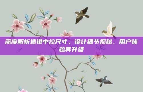 深度解析速锐中控尺寸,设计细节揭秘,用户体验再升级
