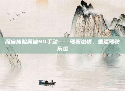 深度体验奥迪S4手动——驾驭激情，重温驾驶乐趣