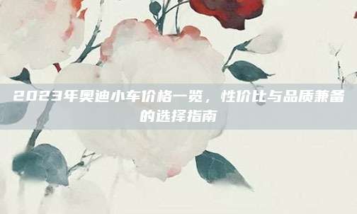 2023年奥迪小车价格一览，性价比与品质兼备的选择指南