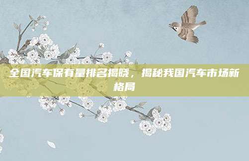 全国汽车保有量排名揭晓,揭秘我国汽车市场新格局