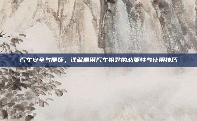 汽车安全与便捷，详解备用汽车钥匙的必要性与使用技巧
