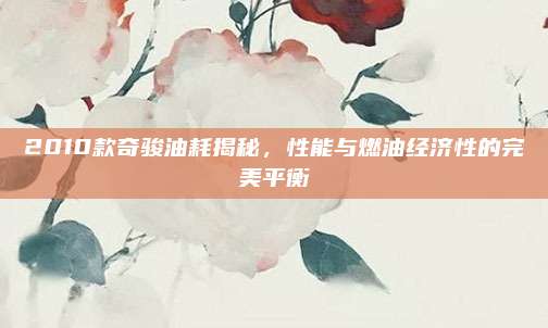 2010款奇骏油耗揭秘,性能与燃油经济性的完美平衡