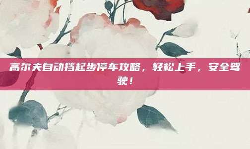 高尔夫自动挡起步停车攻略,轻松上手,安全驾驶!