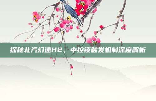 探秘北汽幻速H2,中控锁触发机制深度解析