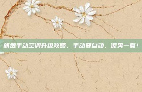 朗逸手动空调升级攻略,手动变自动,凉爽一夏!