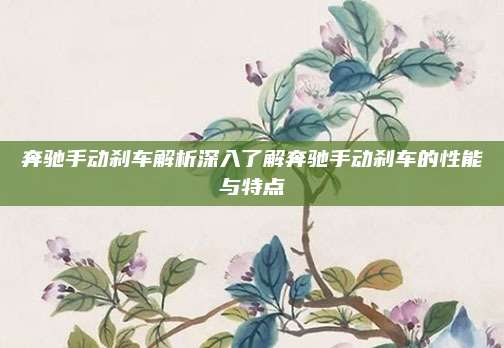 奔驰手动刹车解析深入了解奔驰手动刹车的性能与特点