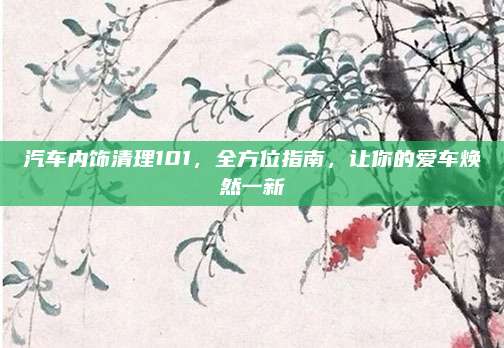 汽车内饰清理101,全方位指南,让你的爱车焕然一新