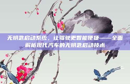 无钥匙启动系统,让驾驶更智能便捷——全面解析现代汽车的无钥匙启动技术