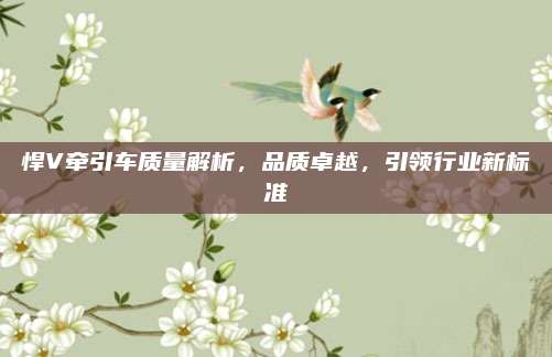 悍V牵引车质量解析,品质卓越,引领行业新标准