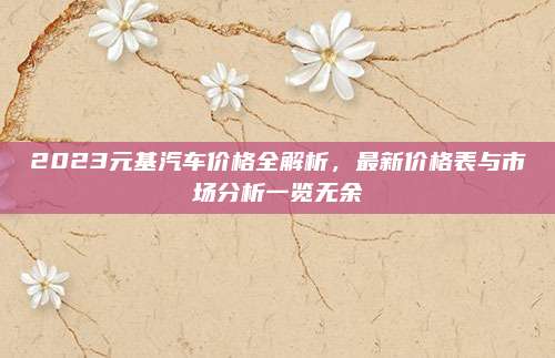 2023元基汽车价格全解析，最新价格表与市场分析一览无余