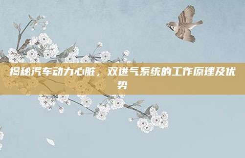 揭秘汽车动力心脏,双进气系统的工作原理及优势