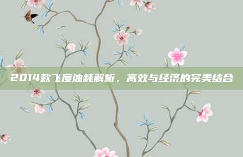 2014款飞度油耗解析,高效与经济的完美结合