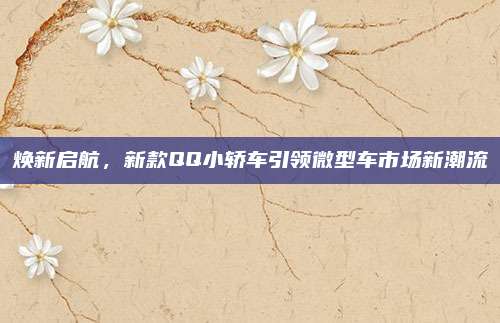 焕新启航,新款QQ小轿车引领微型车市场新潮流